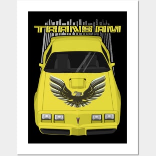 Firebird Trans Am 79-81 - yellow and black Posters and Art